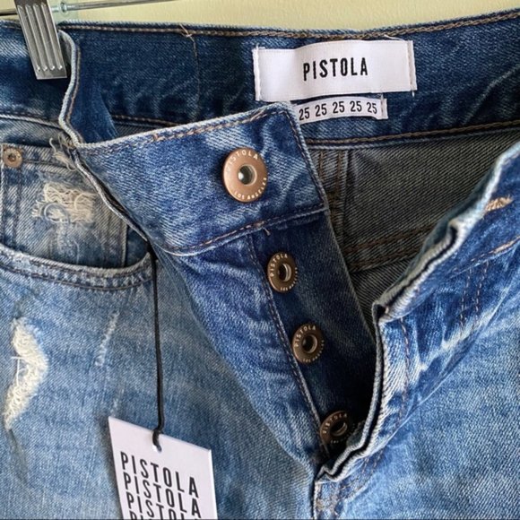 Pistola Charlie Cropped Destroyed Jeans - Picture 5 of 8